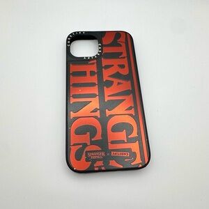 Casetify x Stranger Things Black/Red Reflective Phone Case iPhone 13